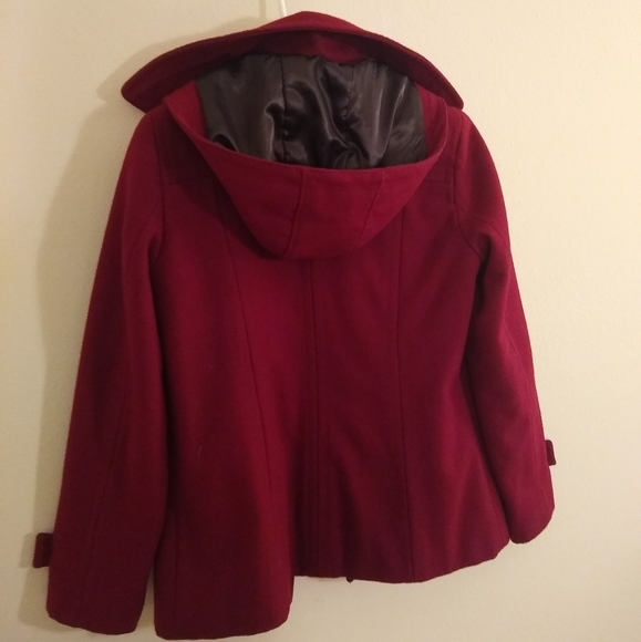 Calvin Klein Peacoat in Red Wool - Picture 4 of 4